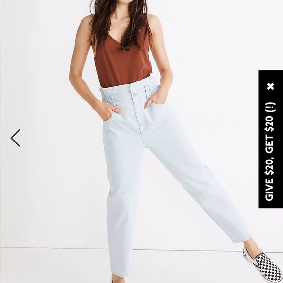Madewell 90’s paperbag jean - Picture 1 of 9